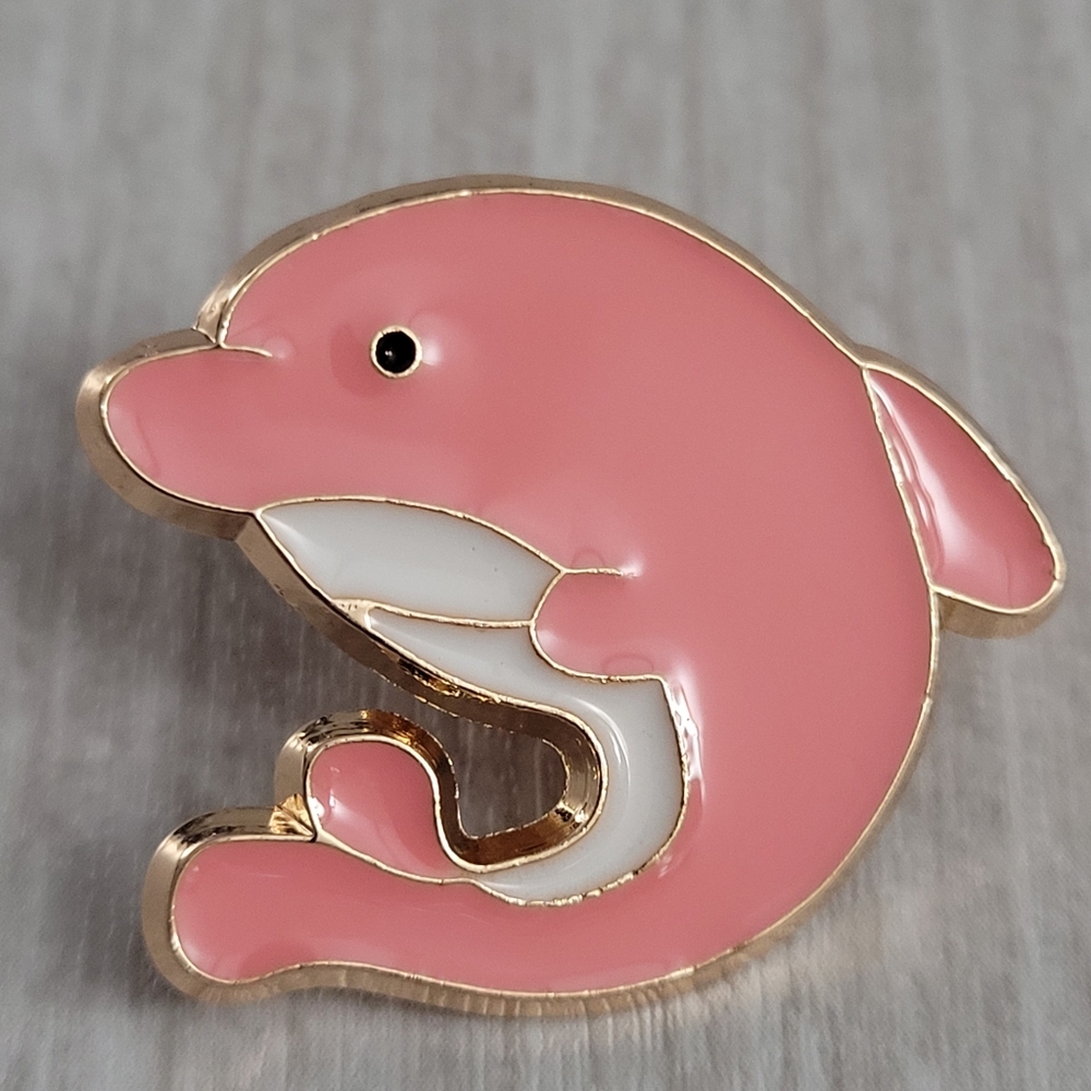 Pink Dolphin Enamel Pin